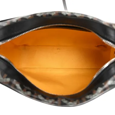 Goyard Sac Cap Vert PM Black Goyardine Canvas Silver Hardware