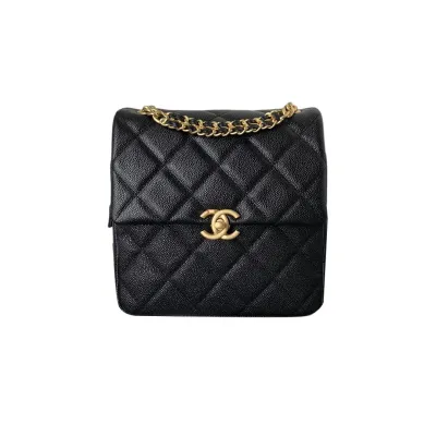 Chanel Yellow / Purple / Red / White / Black Quilted Caviar Leather Backpacks