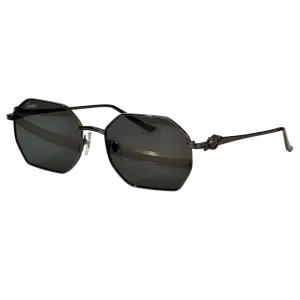 Cartier glasses black/grey/green/transparent grey/brown color Size 58-19-135