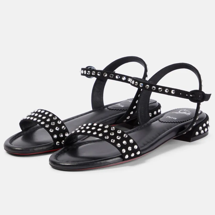 Christian Louboutin Black flat sandals