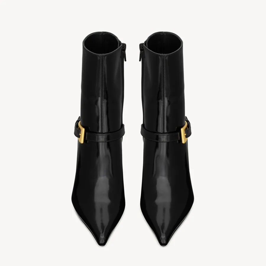 Yves Saint Laurent Mirror leather ankle boots