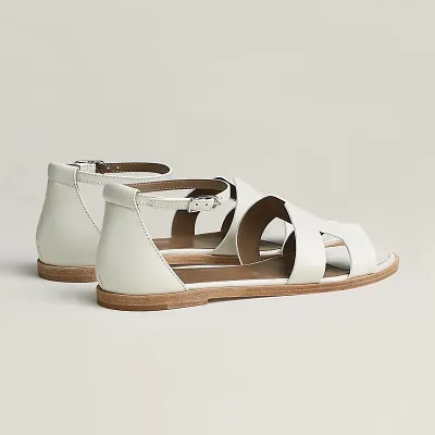 HERMES Santorini white Sandal