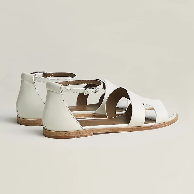 HERMES Santorini white Sandal