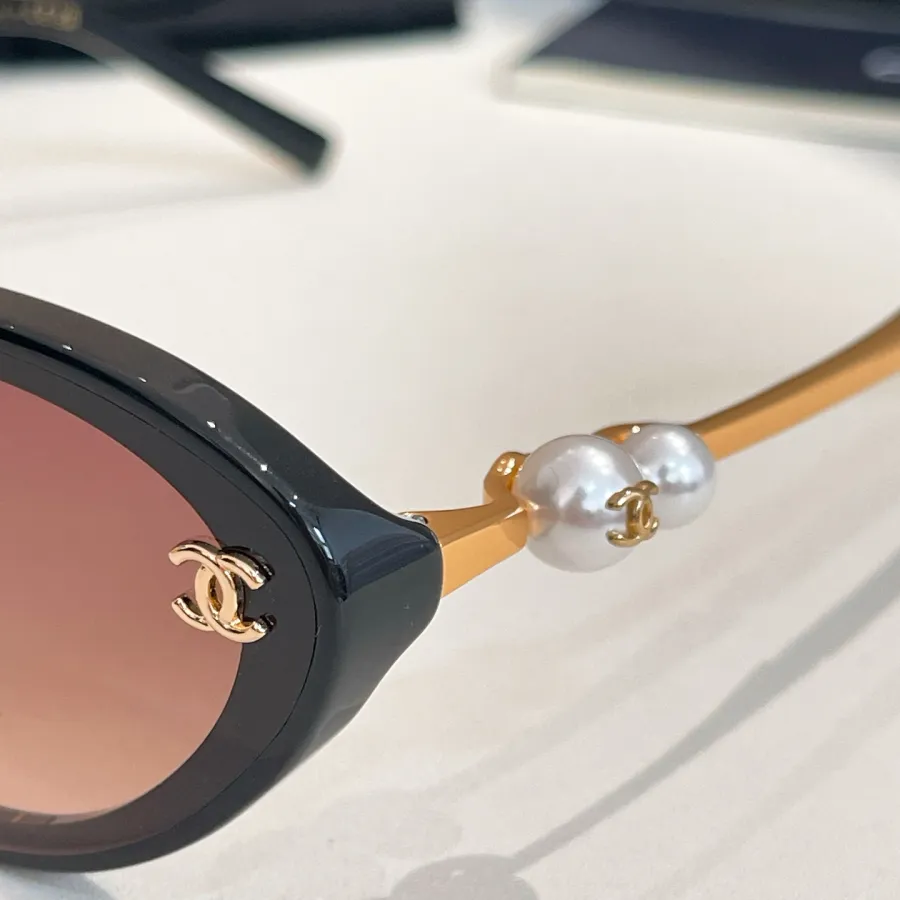 CHANEL glasses black bronze color size 56口18-145