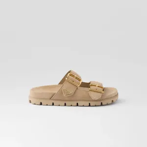 PRADA Beige suede leather with slippers
