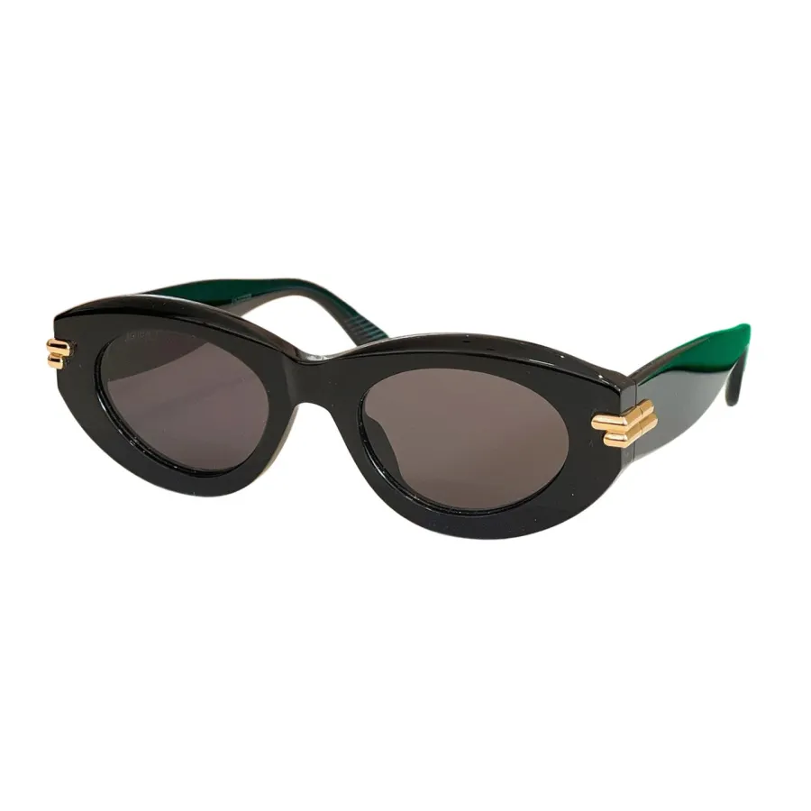 Bottega Veneta Oval glasses black/pink/green white/leopard/grey black/black brown color Size 132口1-120