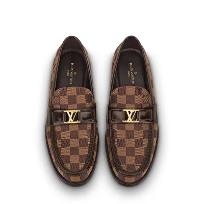 Louis Vuitton men's leather shoes Loafers