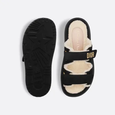 Dior black add pile Slippers