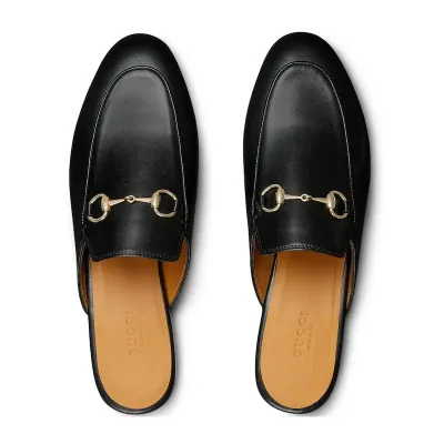 Gucci black baotou slippers