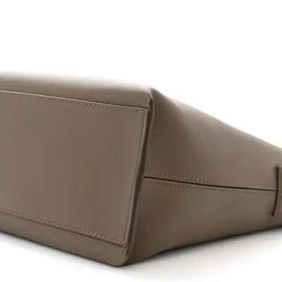 Loewe Cubi Crossbody Bag Small Winter Brown Jacquard Supple Smooth Calfskin Leather