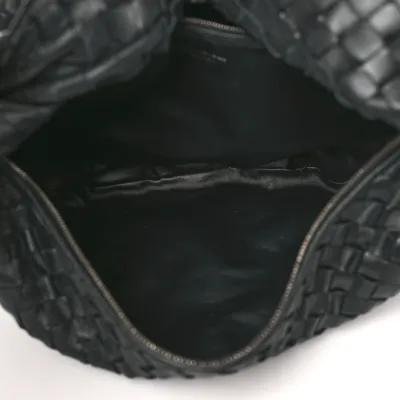 Bottega Veneta Small Intrecciato Jodie Black Nappa Leather