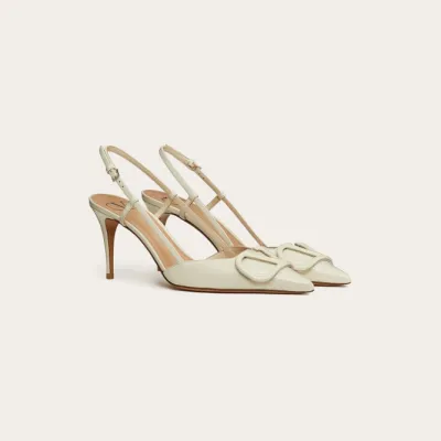 VALENTINO Patent leather strappy heels (8cm high heel)