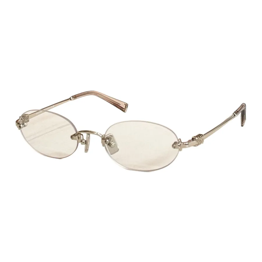 Miu Miu Oval glasses red/gold/silver color Size 51口20-140