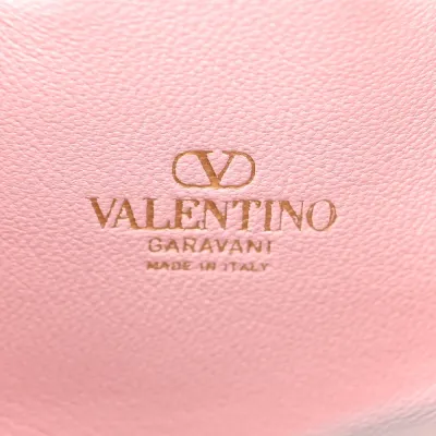 Valentino Garavani Mini VLogo Signature Bucket Bag Water Lilac Nappa Leather Gold Hardware