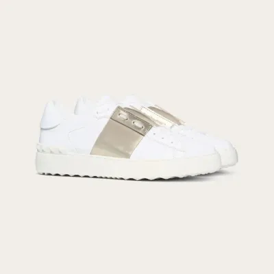VALENTINO Women's metallic lace sneakers