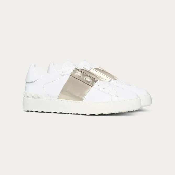 VALENTINO Women's metallic lace sneakers