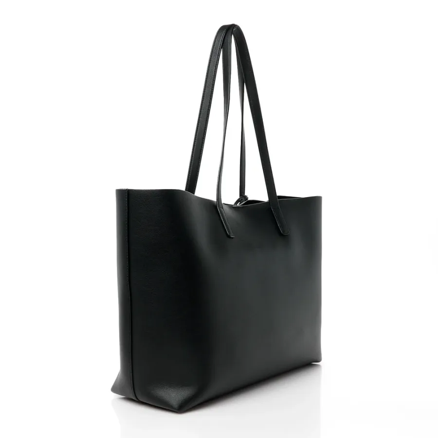 Saint Laurent Large Shopping Tote Black Calfskin Leather