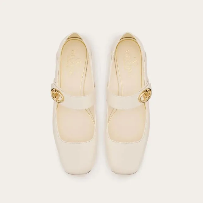 VALENTINO  Patent leather Mary Jane ballet shoes