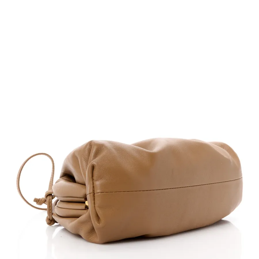 Bottega Veneta Mini Pouch Cammello Butter Calfskin Leather