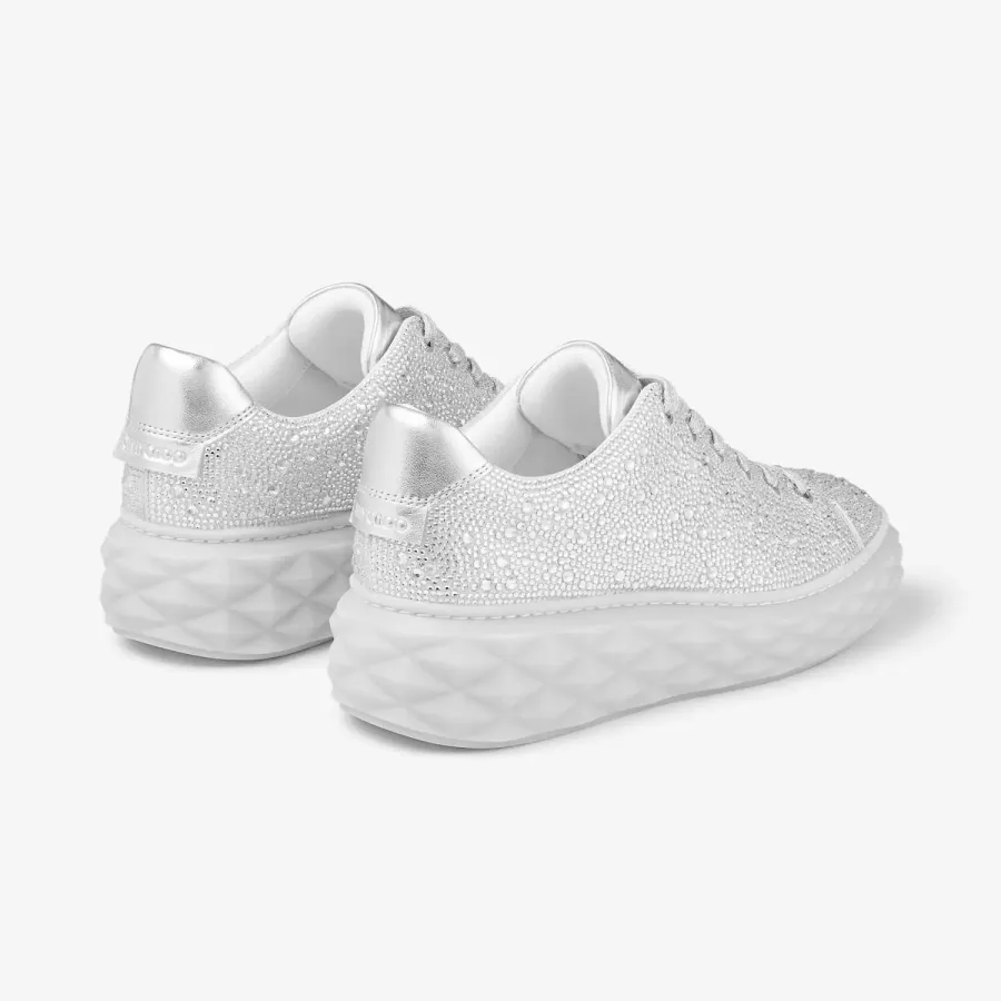 JIMMY CHOO Crystal sparkly suede sneakers