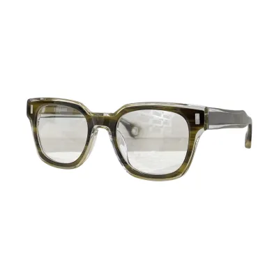 Saint Laurent square frame glasses black/brown/blue/grey/olive color transparent lens Size 51口22-145