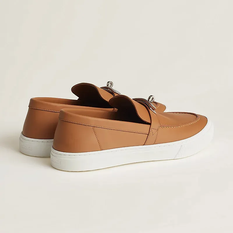 HERMES Game Brown Loafers