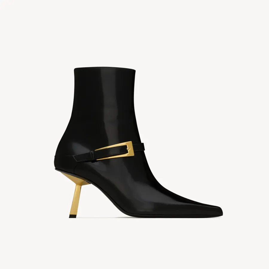 Yves Saint Laurent Mirror leather ankle boots