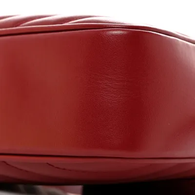 Saint Laurent Medium Lou Camera Bag Opyum Red Monogram Calfskin Matelasse Leather Gold Hardware