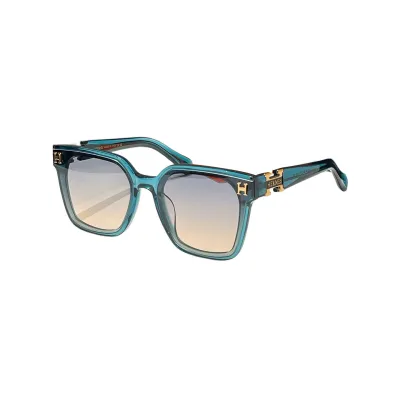 Hermès square frame glasses black/teal/grey/black brown/pink/leopard/orange color Size 51口21-140