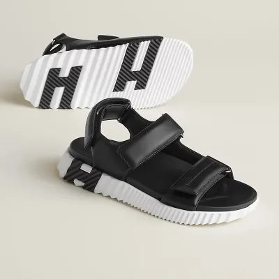 HERMES Junior Black Sandal