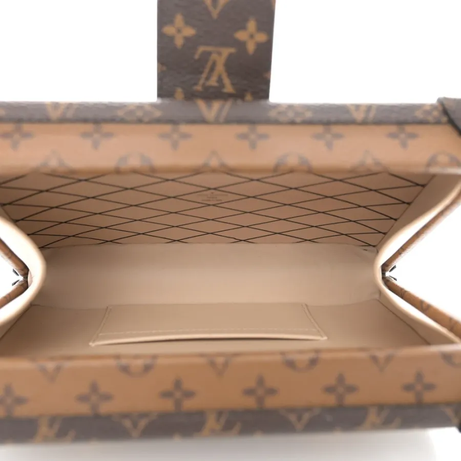 Louis Vuitton Petite Malle MM Reverse Monogram Canvas Gold Hardware