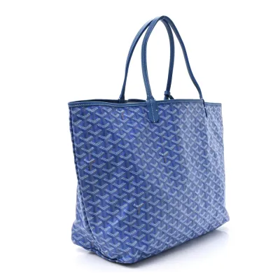 Goyard Saint Louis Tote GM Sky Blue Goyardine Canvas