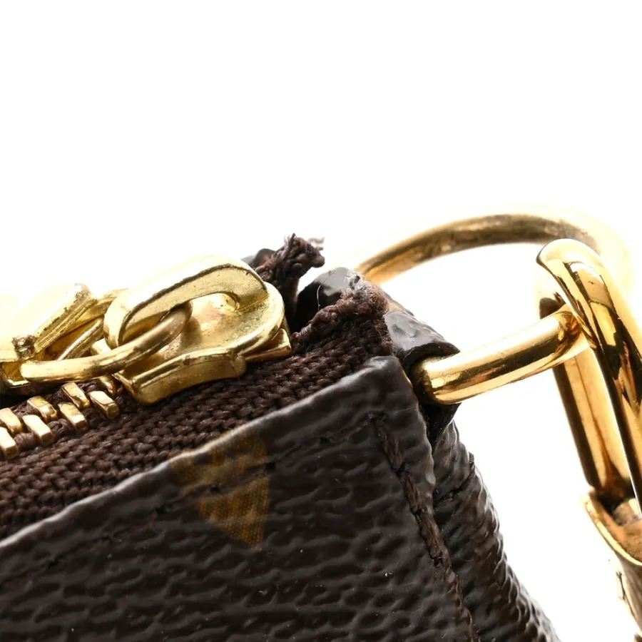 Louis Vuitton Mini Pochette Accessoires Monogram Canvas Gold Hardware