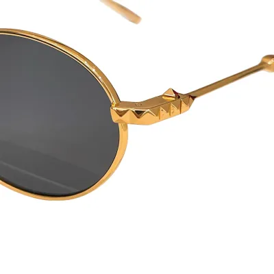 Valentino Oval glasses black gold/black silver/black/brown black/orange/tawny color Size 54口19-142