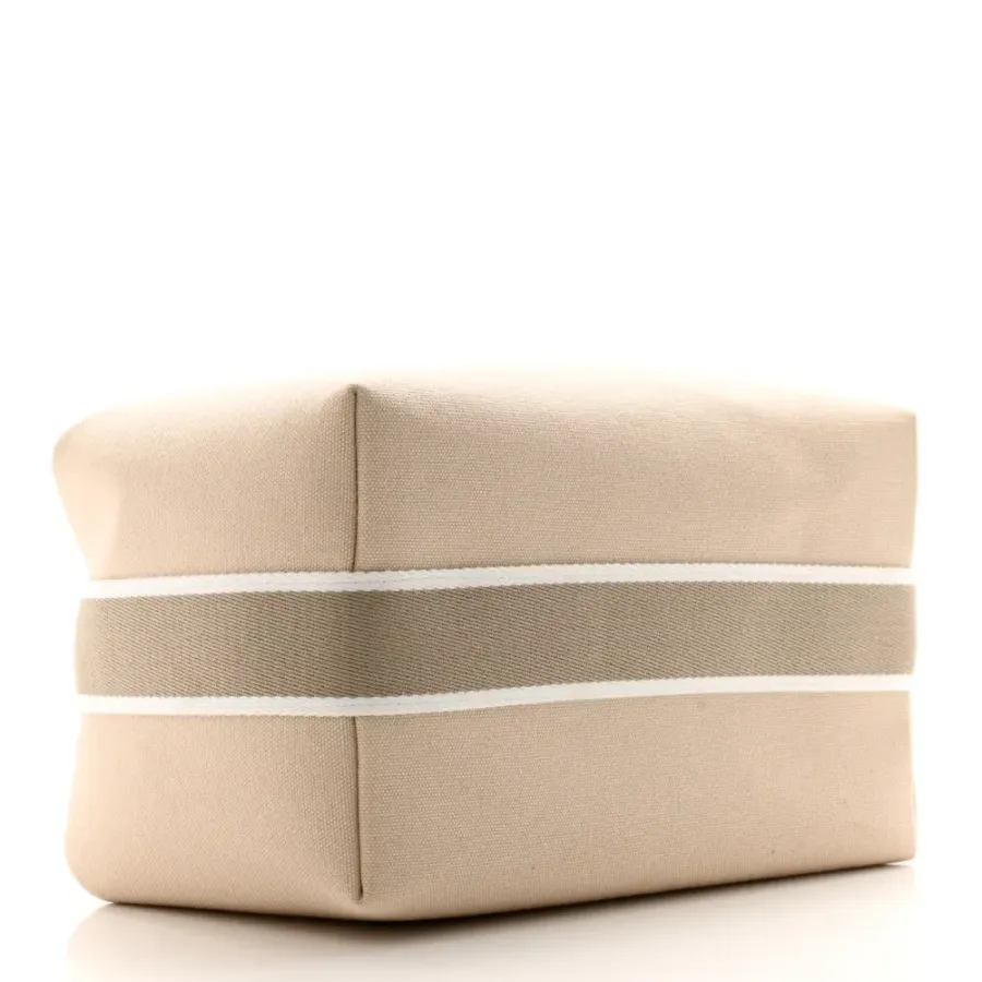 Hermès Bride-à-Brac Pouch Large Natural Canvas