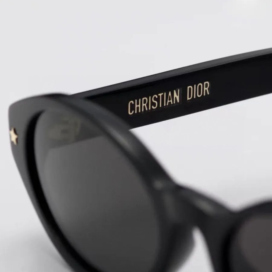 DIOR oval frame glasses black/tawny/white red/leopard color Size 54口18-140