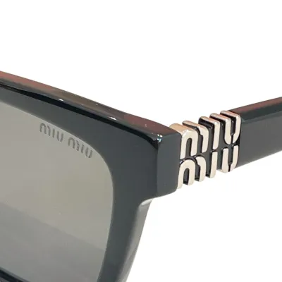 Miu Miu square frame glasses black/ivory/pink/green/leopard color Size 55口20-140