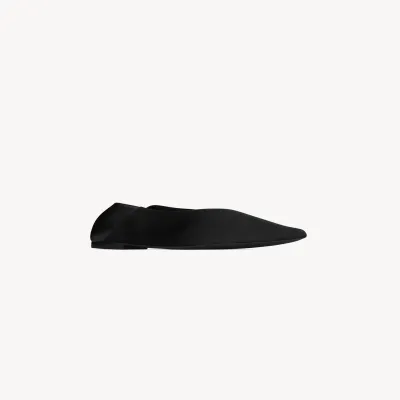 Yves Saint Laurent Crepe satin slippers Flat shoes