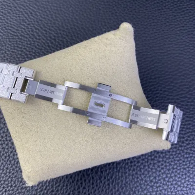 AUDEMARS PIGUET-ROYAL OAK-REF.15410BC.GG.1224BC.01-Frosty Gold White Dial-41MM