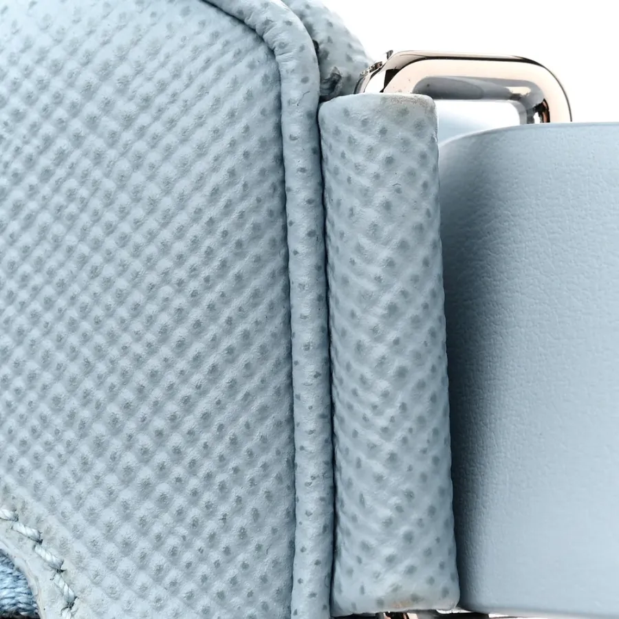 Prada Medium Triangle Shoulder Belt Bag Astrale Saffiano Leather Silver Hardware