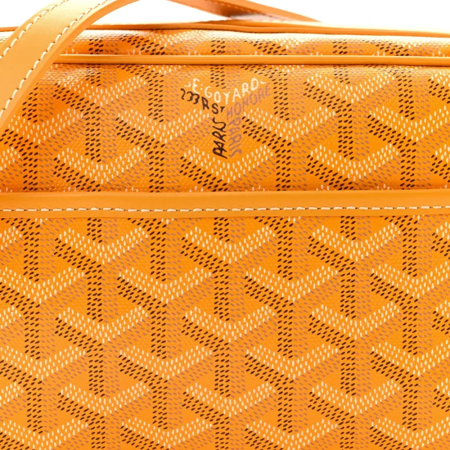 Goyard Sac Cap Vert PM Vert Yellow Goyardine Canvas Silver Hardware