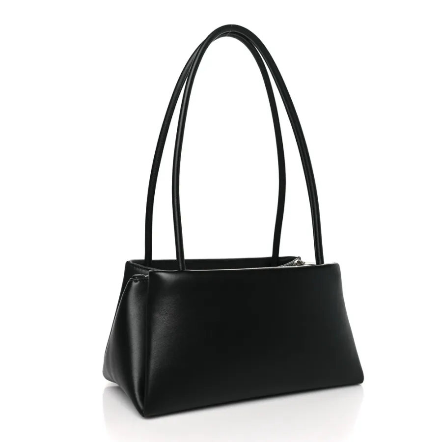 Prada Mini Shoulder Bag Black Nappa Leather Silver Hardware