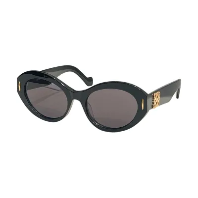 Loewe Oval glasses leopard brown/leopard black/black/black brown/tawny color Size 52口18-140
