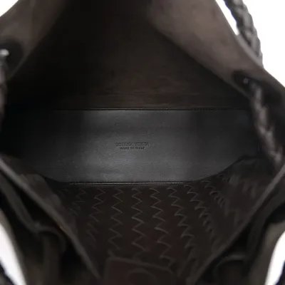 Bottega Veneta Medium Andiamo Shoulder Bag Fondant Silky Calfskin Leather Gold Hardware