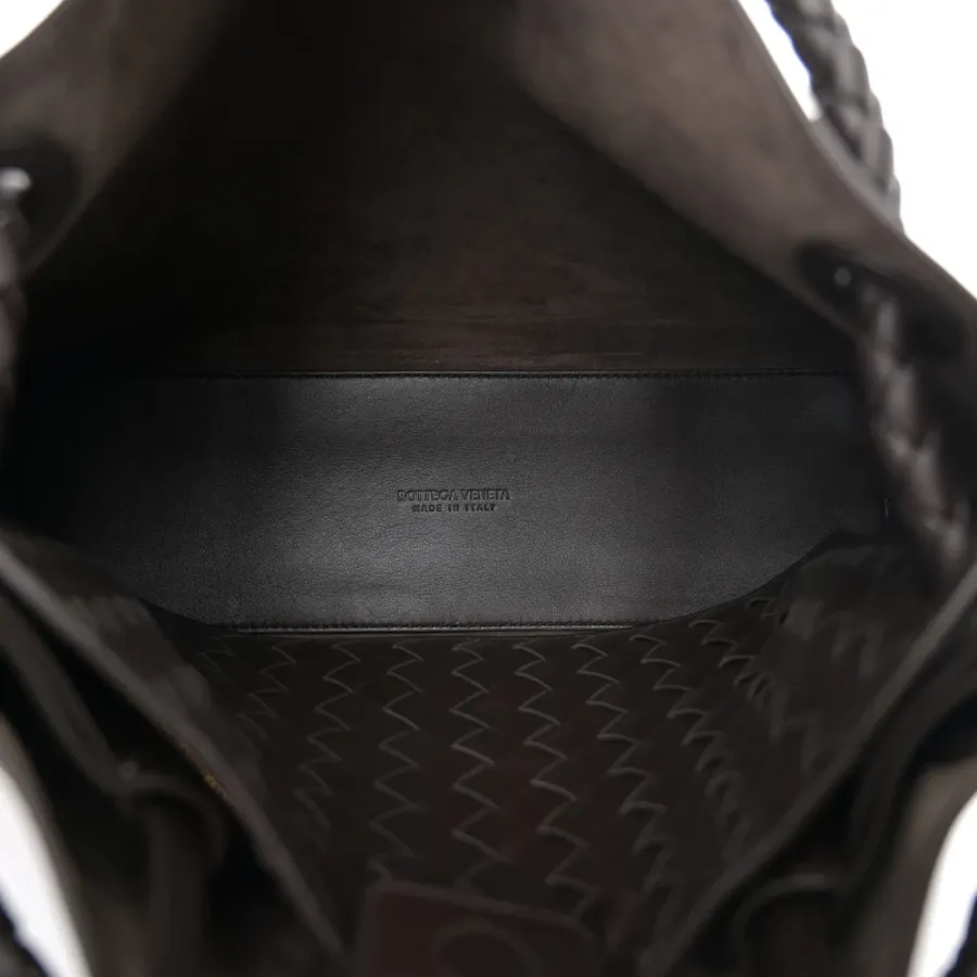 Bottega Veneta Medium Andiamo Shoulder Bag Fondant Silky Calfskin Leather Gold Hardware