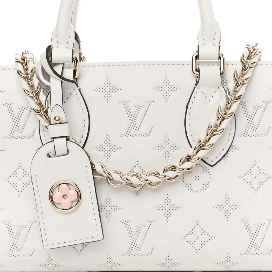 Louis Vuitton OnTheGo East West PM White Embossed Monogram Calfskin Leather Light Gold Hardware