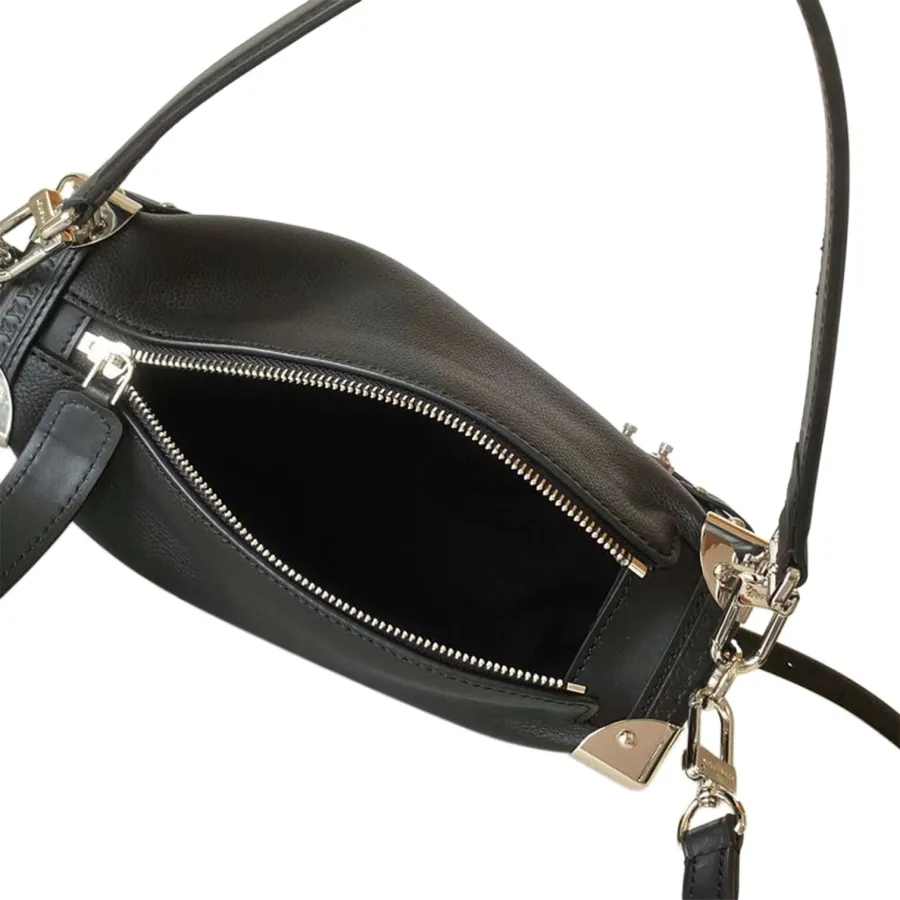 Louis Vuitton Side Trunk MM Black/Beige Calfskin Leather Gold/Silver/Black Hardware