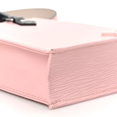 Louis Vuitton Petit Sac Plat PM Rose Ballerine Epi Leather Silver Hardware