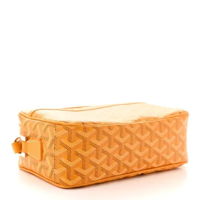 Goyard Sac Cap Vert PM Vert Yellow Goyardine Canvas Silver Hardware