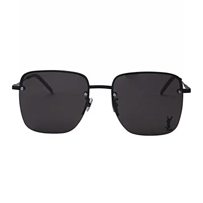 Saint Laurent square frame glasses black/tawny/red color Size 54-17-140